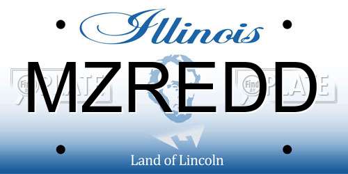 MZREDD Illinois License Plate