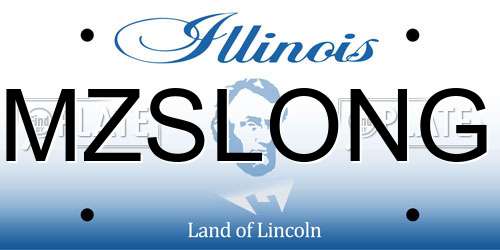 MZSLONG Illinois License Plate
