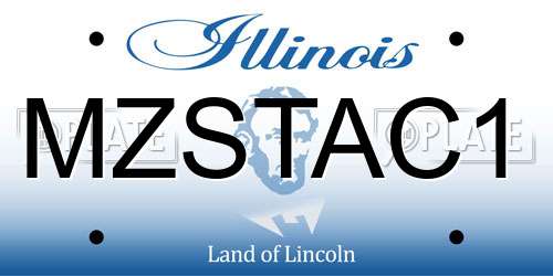 MZSTAC1 Illinois License Plate