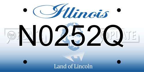 N0252Q Illinois License Plate