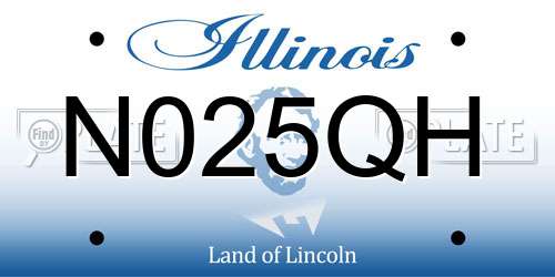 N025QH Illinois License Plate