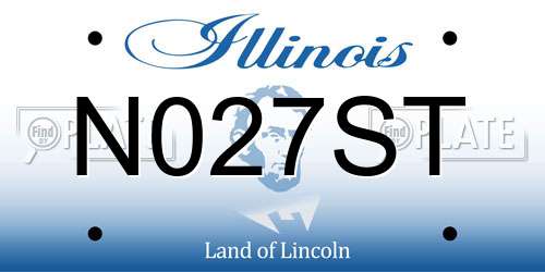 N027ST Illinois License Plate
