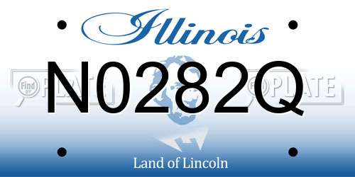 N0282Q Illinois License Plate