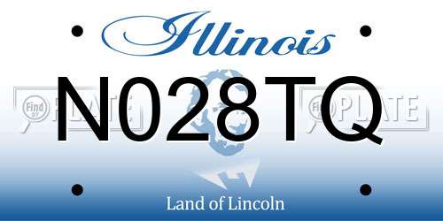 N028TQ Illinois License Plate