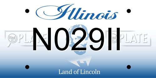 N029II Illinois License Plate