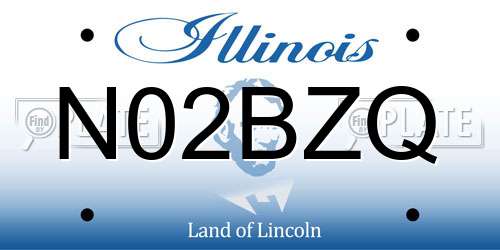 N02BZQ Illinois License Plate