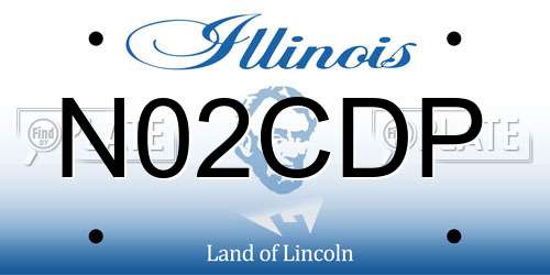 N02CDP Illinois License Plate