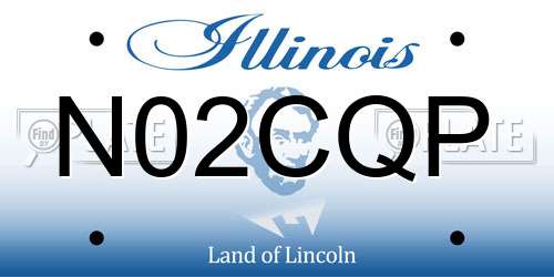 N02CQP Illinois License Plate