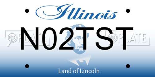 N02TST Illinois License Plate