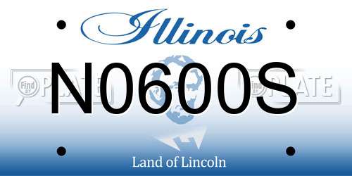 N0600S Illinois License Plate