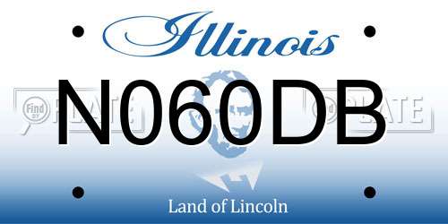 N060DB Illinois License Plate