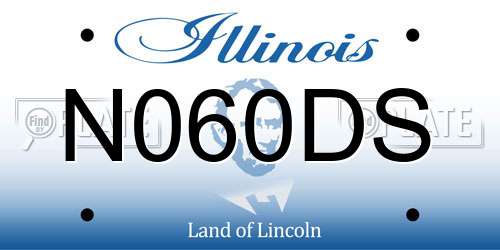 N060DS Illinois License Plate