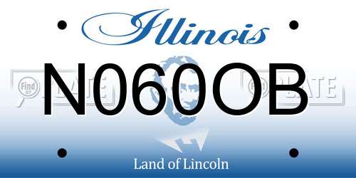 N060OB Illinois License Plate