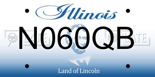 N060QB Illinois License Plate