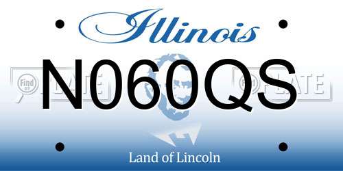 N060QS Illinois License Plate