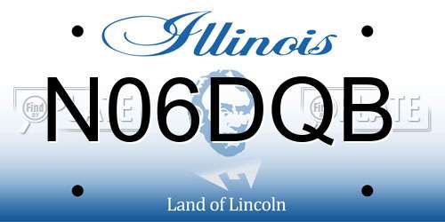 N06DQB Illinois License Plate