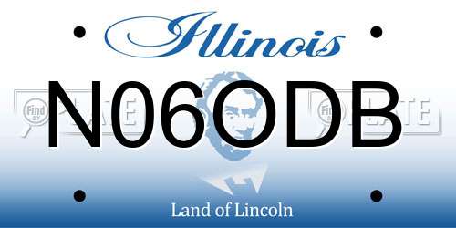 N06ODB Illinois License Plate