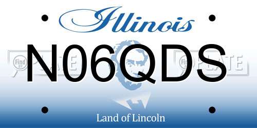 N06QDS Illinois License Plate