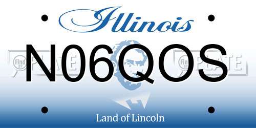 N06QOS Illinois License Plate