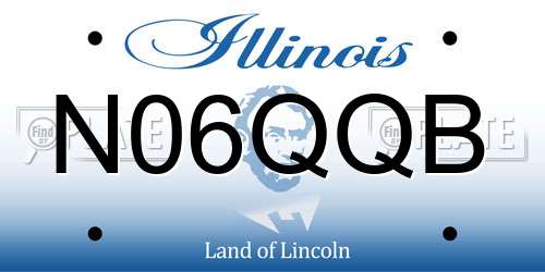 N06QQB Illinois License Plate