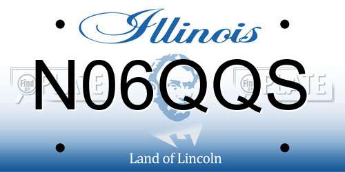 N06QQS Illinois License Plate