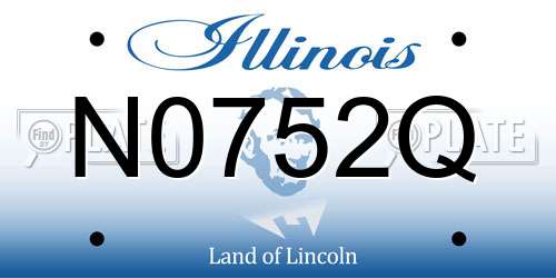 N0752Q Illinois License Plate