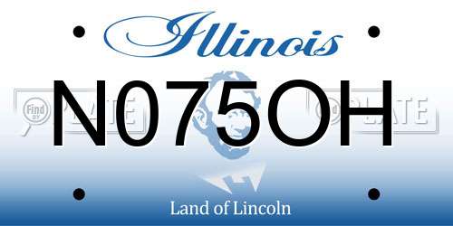 N075OH Illinois License Plate