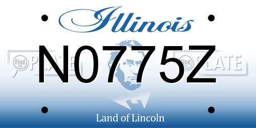 N0775Z Illinois License Plate