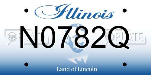 N0782Q Illinois License Plate