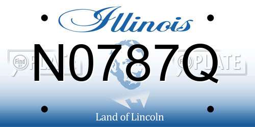 N0787Q Illinois License Plate