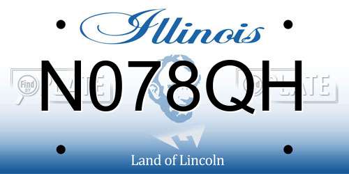 N078QH Illinois License Plate