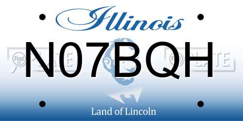 N07BQH Illinois License Plate