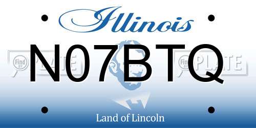 N07BTQ Illinois License Plate