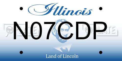 N07CDP Illinois License Plate
