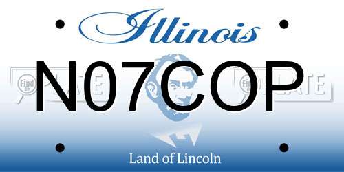 N07COP Illinois License Plate