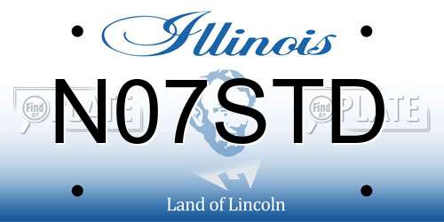N07STD Illinois License Plate