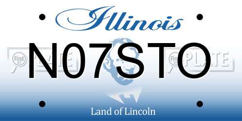 N07STO Illinois License Plate
