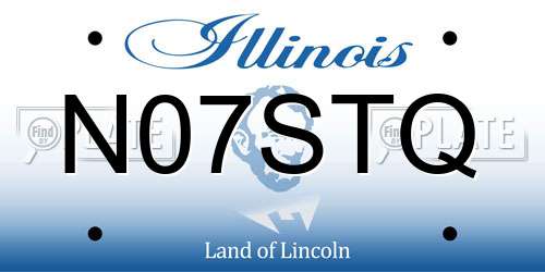 N07STQ Illinois License Plate