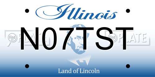 N07TST Illinois License Plate