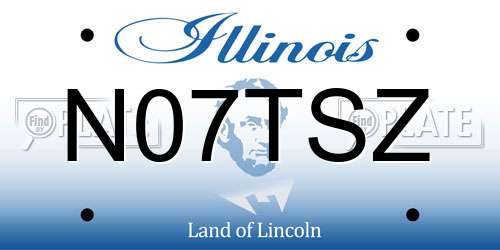 N07TSZ Illinois License Plate