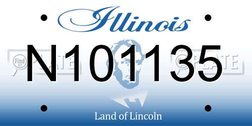 N101135 Illinois License Plate