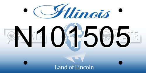N101505 Illinois License Plate