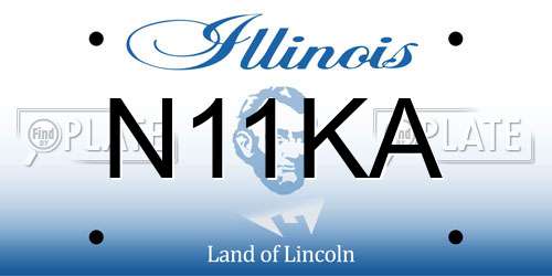 N11KA Illinois License Plate