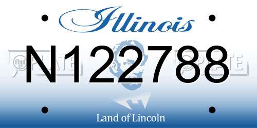 N122788 Illinois License Plate
