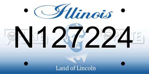 N127224 Illinois License Plate