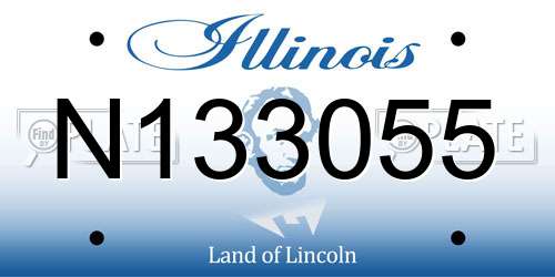 N133055 Illinois License Plate