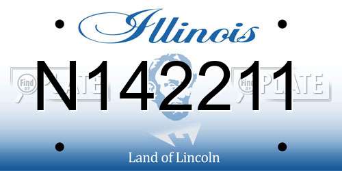 N142211 Illinois License Plate