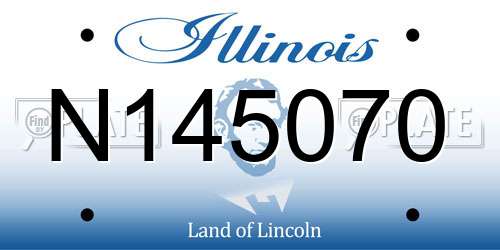 N145070 Illinois License Plate