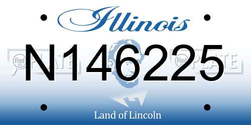 N146225 Illinois License Plate