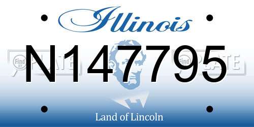 N147795 Illinois License Plate